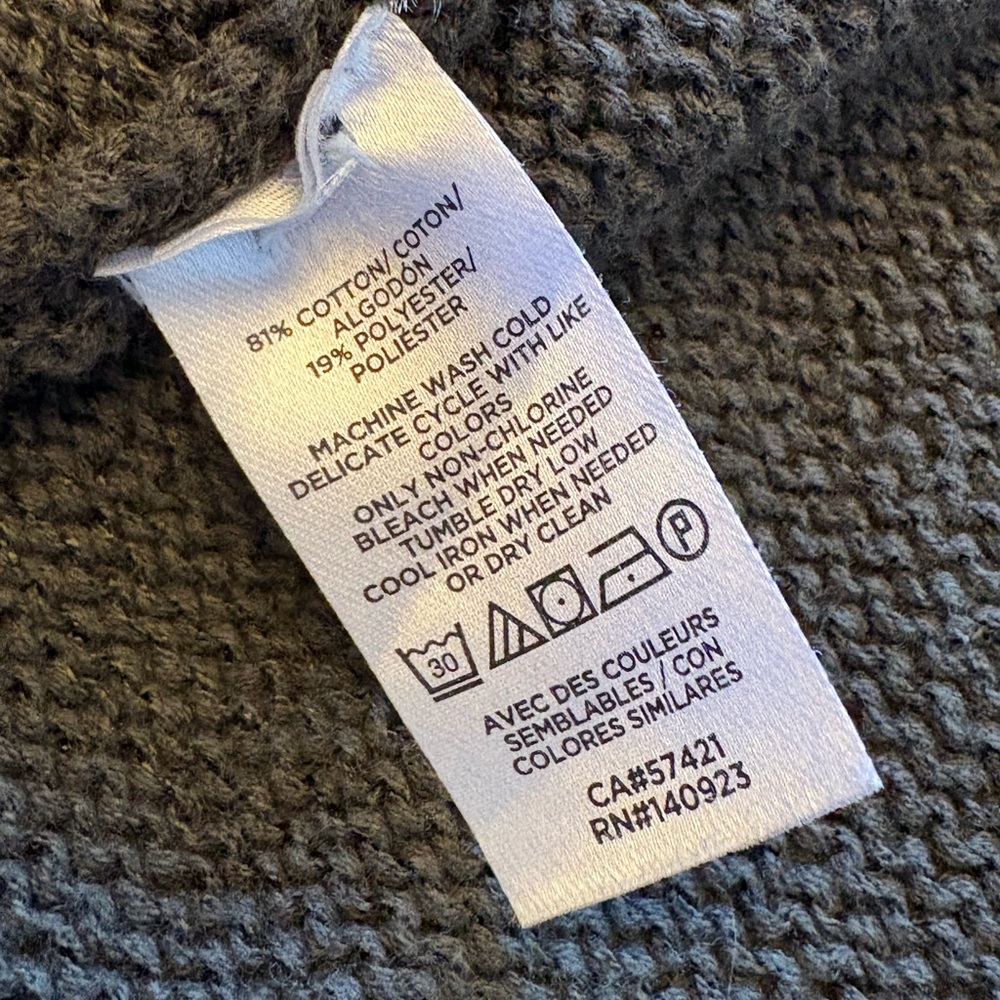 LOFT Forest Green Open Front Cardigan Women’s Medium Cotton Blend - Picture 5 of 7